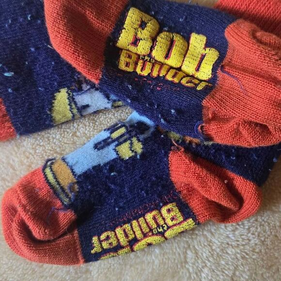 Vintage Bob The Builder Baby Toddler Socks - Picture 2 of 3